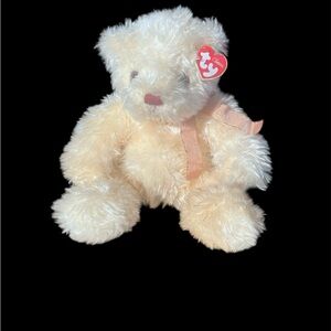 TY Classic Flecks Shaggy Cream Y2k Teddy Bear